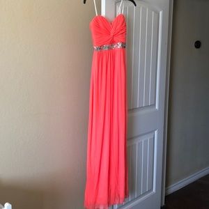 Coral formal dress